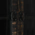 Rustika Rowe -  Highboard Black 90x40x180 cm Solid Mango Wood